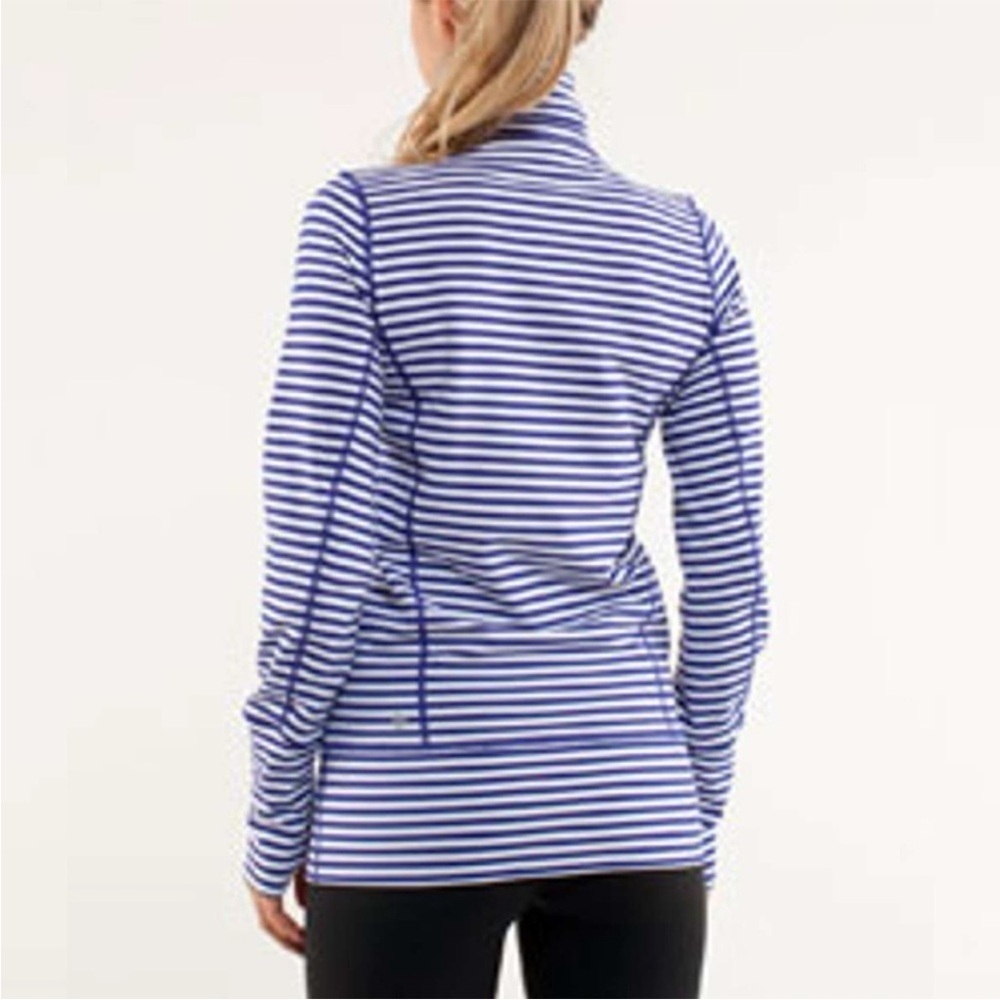 Lululemon Athletica Blue Striped Jacket - Picture 2 of 10